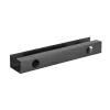 Kabelmanagementsysteem onder bureau InLine 23190B, staal, zwart, 114×600×76 mm