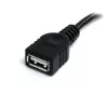 StarTech.com 3 m zwart USB 2.0 verlengkabel A naar A - M/F