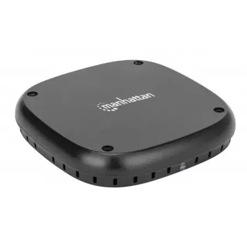 Draadloze oplaadmat Manhattan 10W onder bureau zwart 1,2m kabel