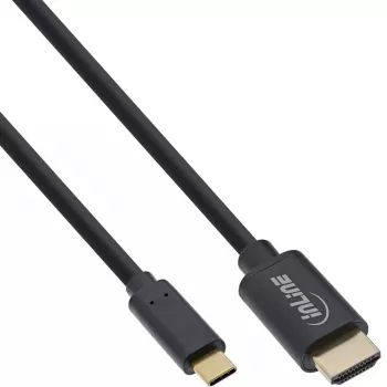 USB-displaykabel USB-C stekker naar HDMI stekker 2m InLine 64112