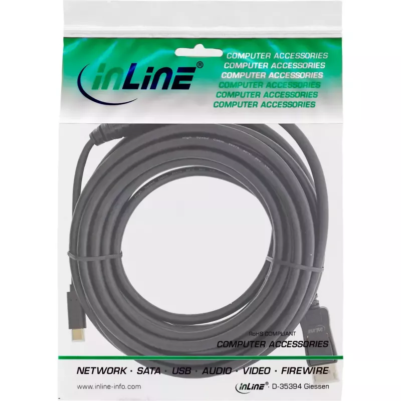 USB-DisplayPort-kabel InLine 64121 USB-C stekker naar DisplayPort stekker 1m