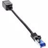 InLine patchkabel-verlenging, RJ45-bescherming, S/FTP (PiMf), Cat.6A, 0,2m