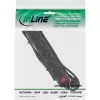 InLine stekkerdoos, 6-voudig randaarde CEE 7/3, zwart, 3 m