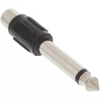 InLine audio-adapter 6,3 mm stekker RCA mono bus 99322
