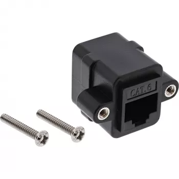 InLine Patchkabelkoppeling UTP 2x RJ45 female voor installatie