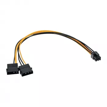 InLine stroomadapterkabel 2x 5,25 inch / 6-pin PCI-E MF17784