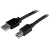 StarTech.com 15 m actieve USB 2.0 A naar B-kabel, lange USB-printerkabel, 1x USB-A (M), 1x USB-B (M) – zwart