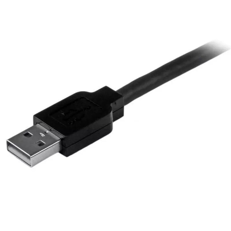 StarTech.com 15 m actieve USB 2.0 A naar B-kabel, lange USB-printerkabel, 1x USB-A (M), 1x USB-B (M) – zwart