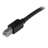 StarTech.com 15 m actieve USB 2.0 A naar B-kabel, lange USB-printerkabel, 1x USB-A (M), 1x USB-B (M) – zwart