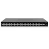 Intellinet 48-poort Gigabit Ethernet PoE+ Layer 2+ managed switch met zes 10G SFP+ uplinks IEEE 802.3at/af (PoE+/PoE) conform, 450 W PoE-budget, Layer 2+/Layer 3 Lite, 6 x 10G SFP+ open