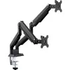 InLine bureausteun met hubmechanisme en USB/audio, 2 monitors tot 81 cm (32 inch), zwart