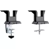 InLine bureausteun met hubmechanisme en USB/audio, 2 monitors tot 81 cm (32 inch), zwart