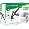 InLine bureausteun met hubmechanisme en USB/audio, 2 monitors tot 81 cm (32 inch), zwart