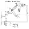 Tafelsteun InLine 23159B voor TFT tot 32 inch, max. 9 kg
