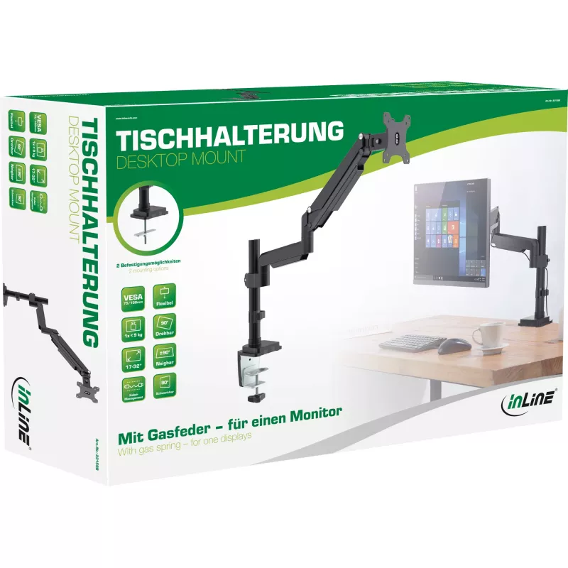 Tafelsteun InLine 23159B voor TFT tot 32 inch, max. 9 kg