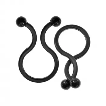 Twist Ties InLine 22 mm, zwart, 10 stuks — kabel-/draadbevestiger