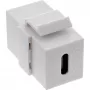 InLine USB 3.1 snap-in-module, USB-C bus/bus, witte behuizing