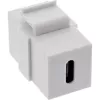 InLine USB 3.1 snap-in-module, USB-C bus/bus, witte behuizing