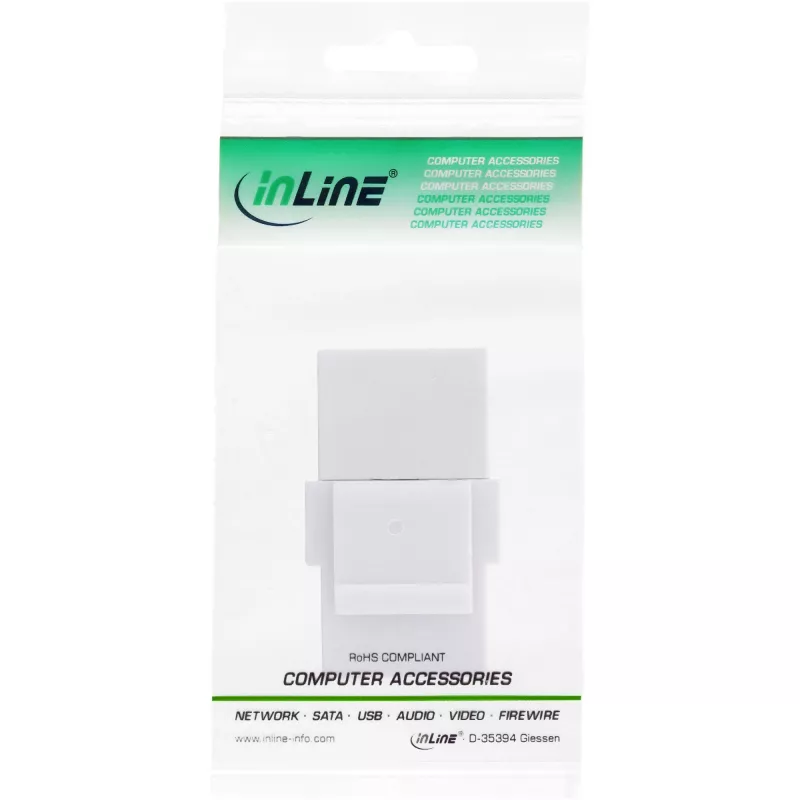 InLine USB 3.1 snap-in-module, USB-C bus/bus, witte behuizing