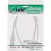 InLine USB 2.0 kabel haaks Type-A stekker / B stekker transparant 3 m