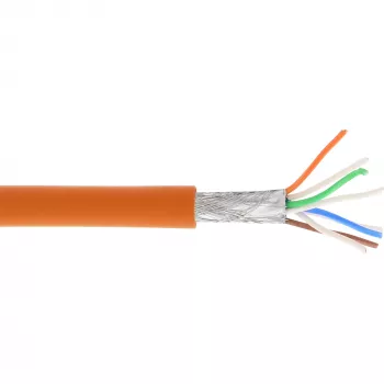 InLine patchkabel S/FTP PiMF Cat.6A halogeenvrij 500 MHz oranje 100 m