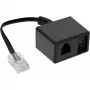 InLine TAE-adapterkabel RJ45-stekker naar TAE-N- & RJ11-bus 69943
