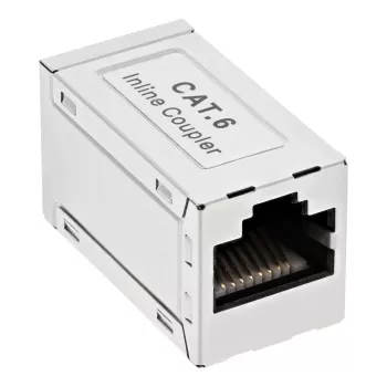 InLine Cat.6-adapter, afgeschermd, metaal, 2x RJ45 F/F, 1:1