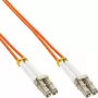 Glasvezel-duplexkabel LC/LC InLine 88541 50/125µm OM2 1m