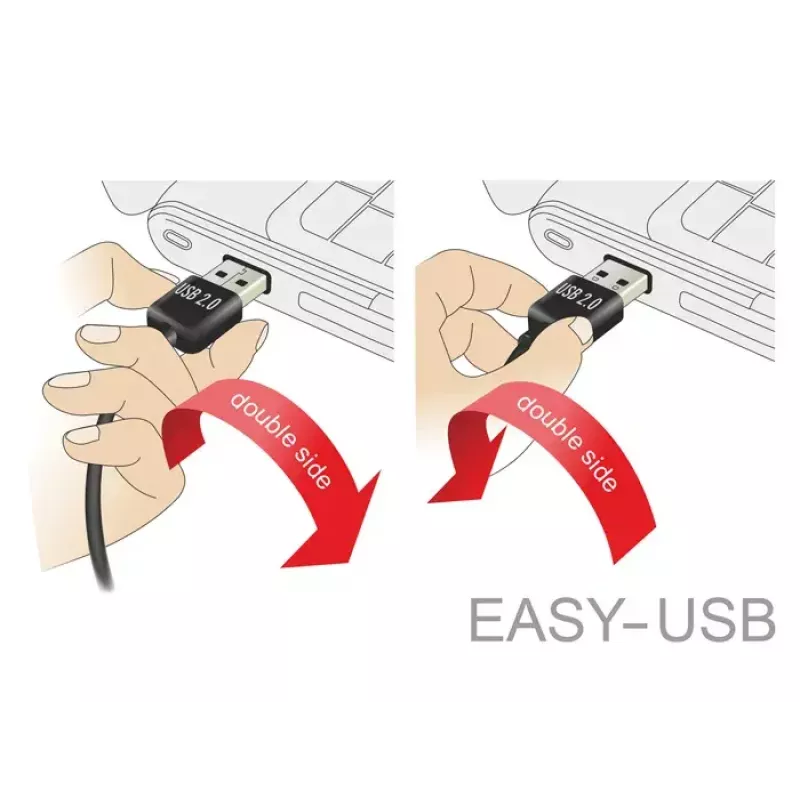 USB-kabel DeLOCK 83846 USB 2.0 1 m USB A Micro-USB B zwart
