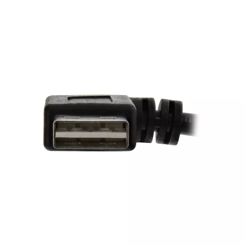 InLine USB 2.0 Smart-kabel haaks + omkeerbaar Type-A stekker / bus zwart 2m