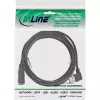 InLine USB 2.0 Smart-kabel haaks + omkeerbaar Type-A stekker / bus zwart 2m
