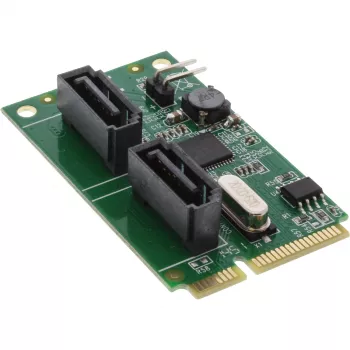 InLine Mini-PCIe 2.0-kaart 2x SATA 6Gb/s RAID 0 / 1 / SPAN