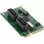 InLine Mini-PCIe 2.0-kaart 2x SATA 6Gb/s RAID 0 / 1 / SPAN