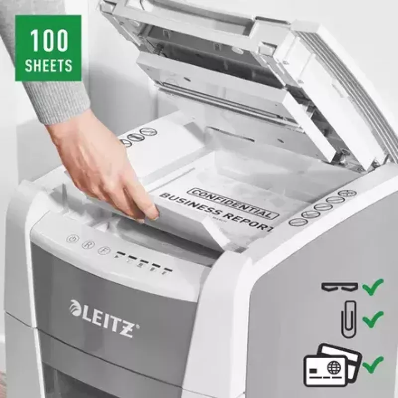 Leitz IQ Autofeed Small Office 100 automatische documentenvernietiger P5