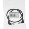 InLine patchkabel, boven/onder haaks, S/FTP (PiMf), Cat.6, zwart, 2,36 m