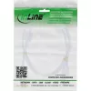 InLine USB 2.0-kabel Type-A stekker / B stekker, verguld, met ferriet, wit, 3 m