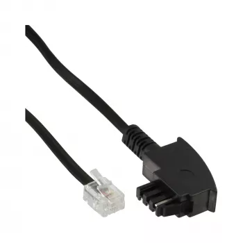 InLine TAE-F-kabel, voor import, TAE-F naar 6P4C, 20 m