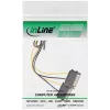 InLine stroomadapterkabel, 2x SATA stekker / 8-pin PCI-Express stekker, 0,15 m