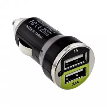 InLine USB DUAL+ auto-oplader set, voeding met 1 m spiraalkabel
