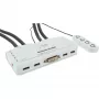 InLine KVM-switch 4 poort DVI-D + USB + audio incl. 2 kabelsets
