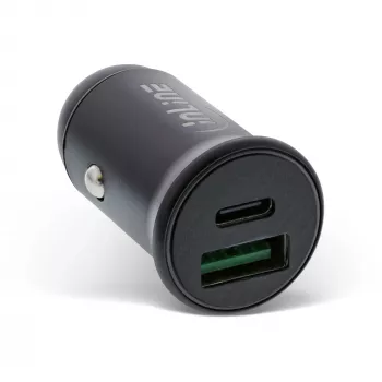 InLine USB-autolader stroomadapter Power Delivery, USB-A + USB-C, zwart