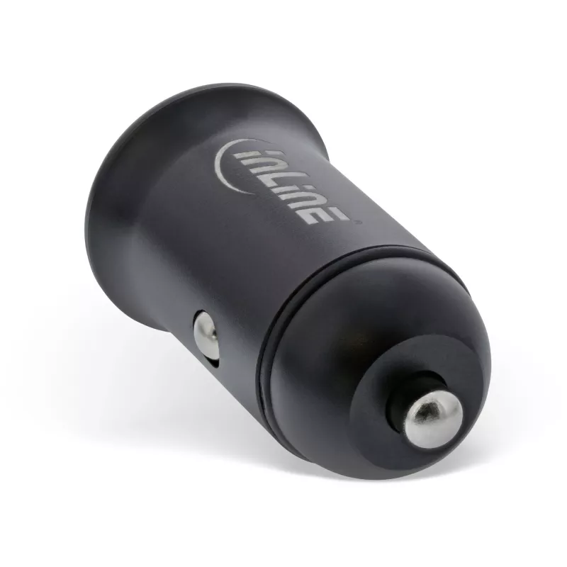 InLine USB-autolader stroomadapter Power Delivery, USB-A + USB-C, zwart