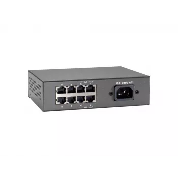 LevelOne 8-poorts Fast Ethernet PoE-switch, 802.3at/af PoE, 4 PoE-uitgangen, 65W