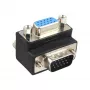 InLine VGA-adapter 90° 15 pin stekker / bus, InLine, 37248I
