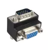 InLine VGA-adapter 90° 15 pin stekker / bus, InLine, 37248I