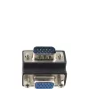 InLine VGA-adapter 90° 15 pin stekker / bus, InLine, 37248I