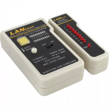 Netwerkkabeltester InLine 79998 voor BNC RJ11 RJ45