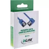InLine SATA 6Gb/s ronde kabel, eenzijdig 90° haaks, met vergrendelingen, 0,3 m