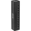 InLine USB 3.0 10-poorts hub aluminium behuizing met 4A voeding, zwart