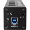 InLine USB 3.0 10-poorts hub aluminium behuizing met 4A voeding, zwart